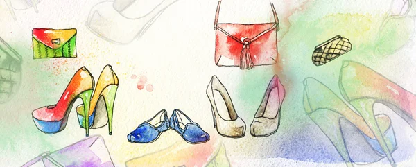 Buty .fashion ilustracji — Zdjęcie stockowe