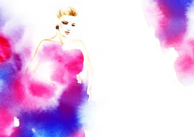 Kadın portre. güzel yüzüm. Makyaj