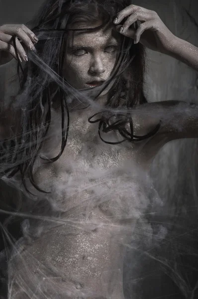 Kirli zombi kadın — Stok fotoğraf