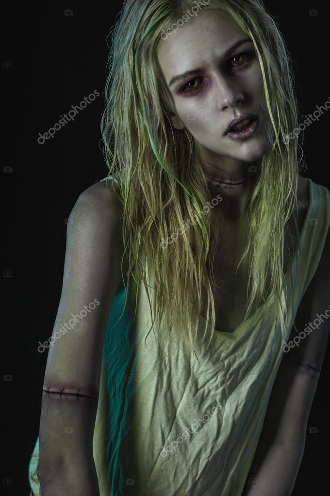 blonde zombie wig