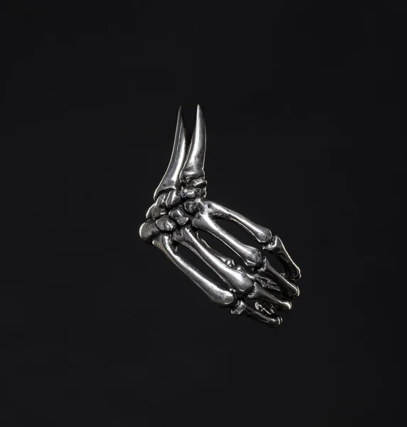 Silberner Gothischer Ring — Stockfoto