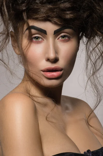 Mannequin met creatieve make-up — Stockfoto