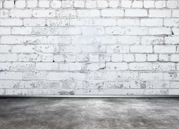 Backsteinmauer innen — Stockfoto