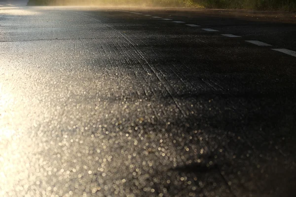 濡れた道路 — ストック写真