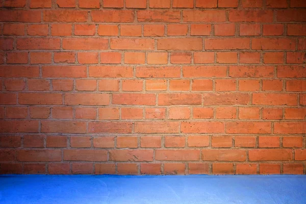Tuğla duvar ve zemin — Stok fotoğraf