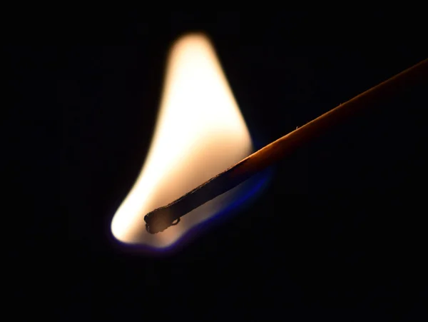 Burning match — Stockfoto