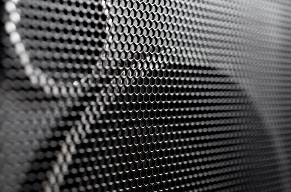 Audio speaker metal background — Stock Photo, Image