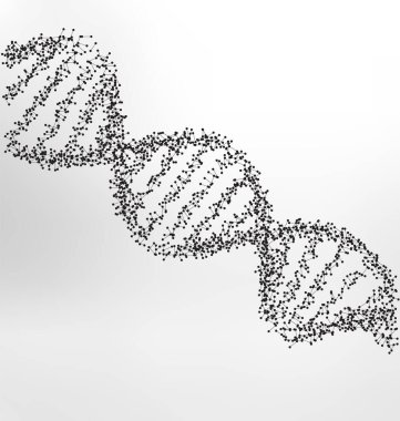 Vektör çizimi. soyut parçacıklar, bilim, DNA