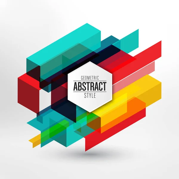 Abstracte Geomertische Banner Vector Illustratie — Stockvector