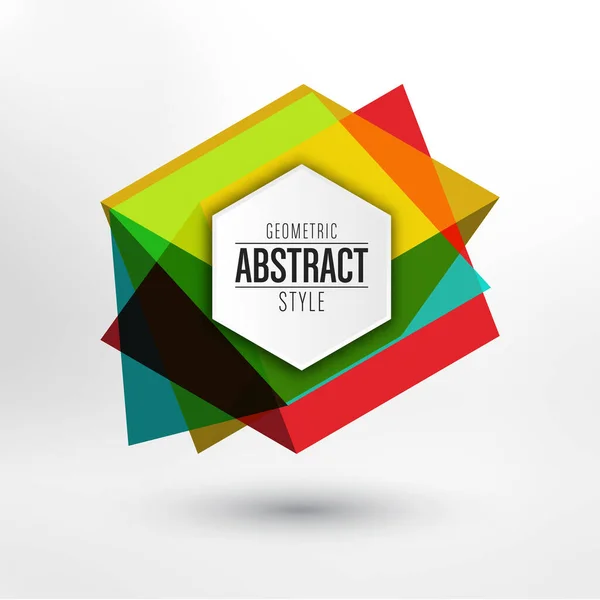 Abstracte Geomertische Banner Vector Illustratie — Stockvector