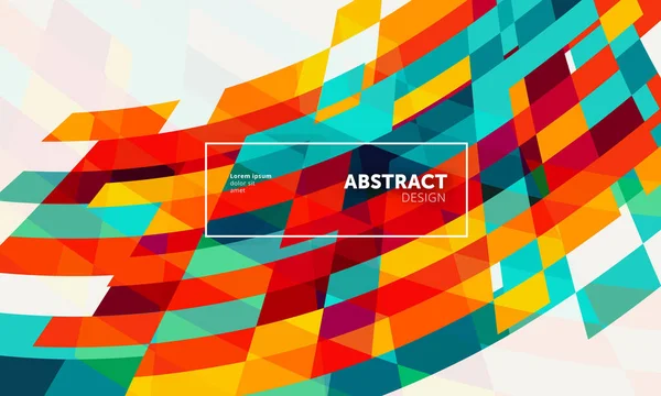 Abstracte Geomertische Banner Vector Illustratie — Stockvector