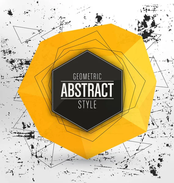 Abstrakt Geomertisk Banner Vektorillustration — Stock vektor