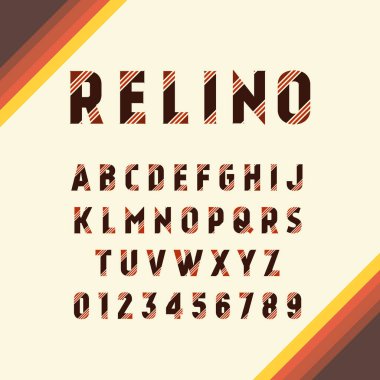  alfabe seti, vektör illüstrasyonu 