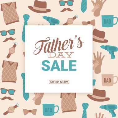 babalar günü satış etiketi vektörü