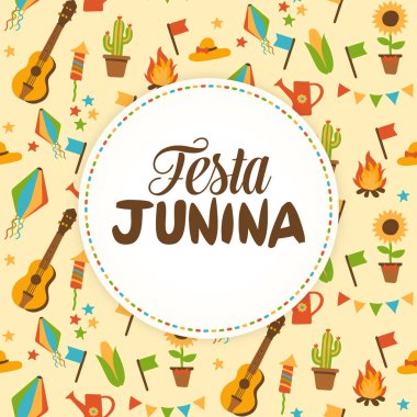 festa junina vektör illüstrasyonu 