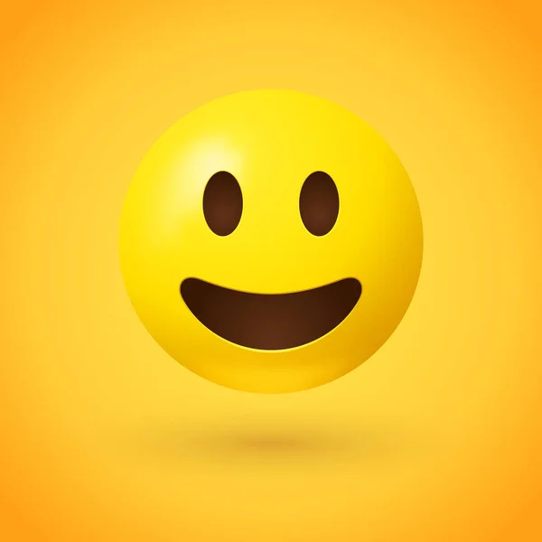 Smile Emoji Face Vector Illustration — Stock Vector