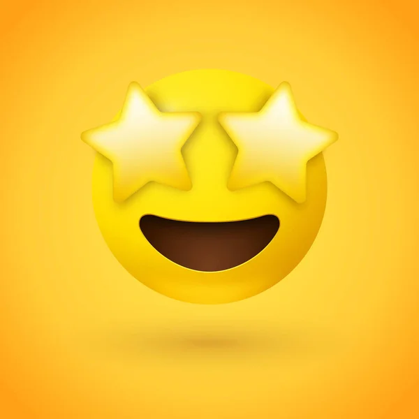 Sorriso Emoji Rosto Ilustração Vetorial —  Vetores de Stock