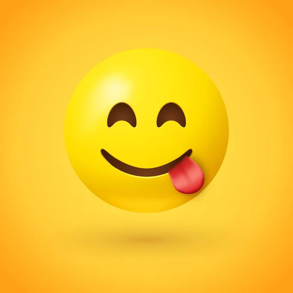 Emoji Gesicht Vektorillustration — Stockvektor