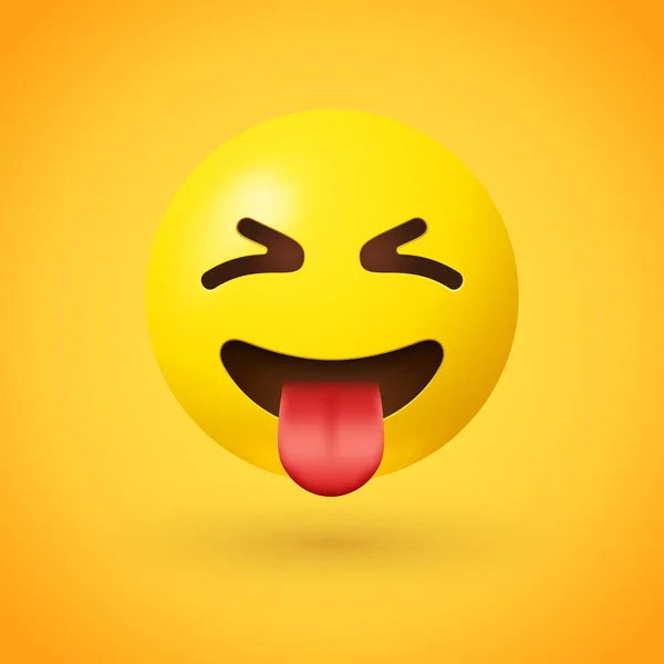 Emoji Gesicht Vektorillustration — Stockvektor