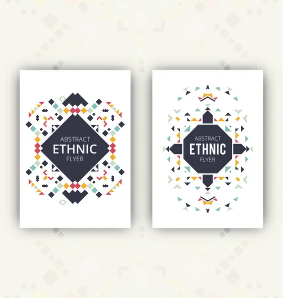 Abstract Ethnic Banner Vector Illustration — Stock Vector