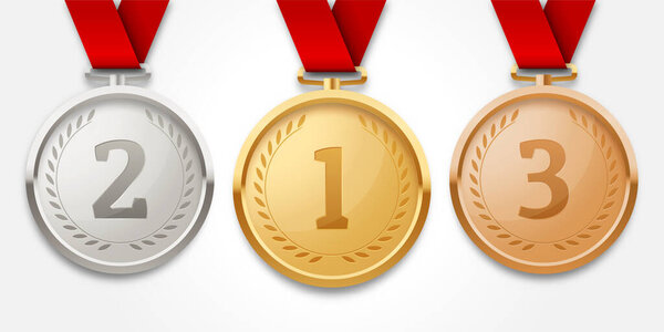 medals place for the text. vector illustration