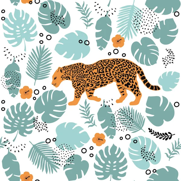 Patroon Met Cheeta Vector Illustratie — Stockvector