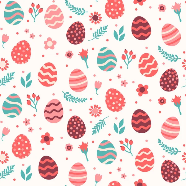Patrón Sin Costura Con Huevos Pascua Ilustración Vectores — Archivo Imágenes Vectoriales