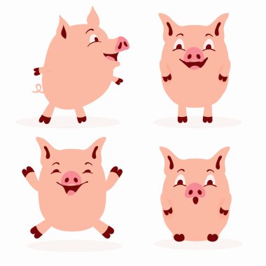 Domuz çizgi film karakterleri.