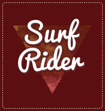 Vektör çizimi. Sörfçü 