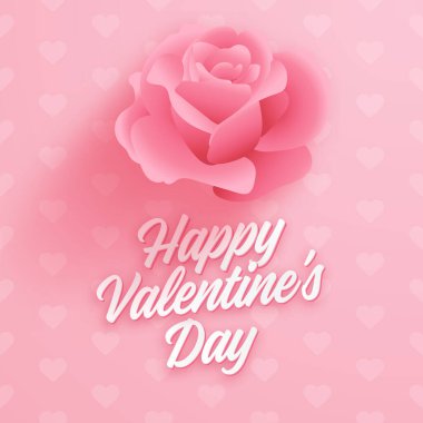 Sevgililer Günü Tasarım Şablonu. gül