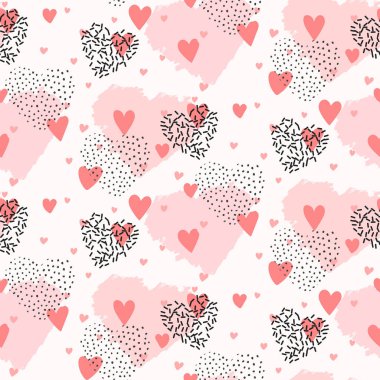 Kalpli Sevgililer Gününüz kutlu olsun. Vektör illüstrasyonu.  