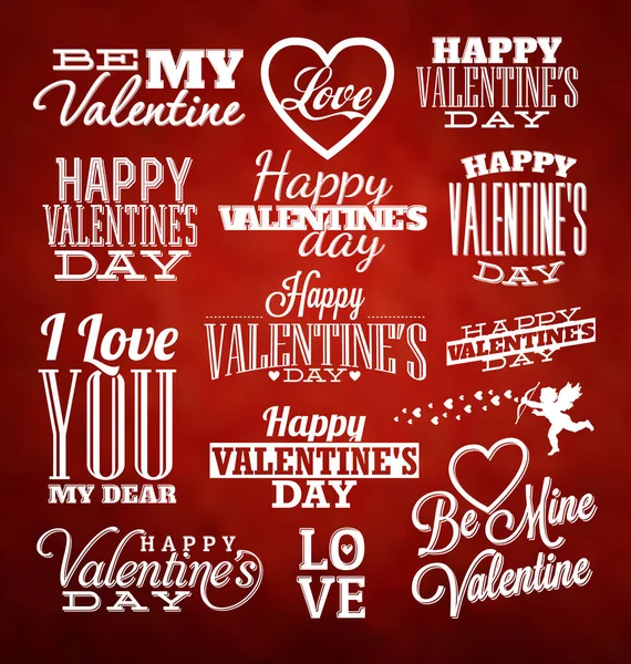 Valentine Day Design Templates — Stock Vector