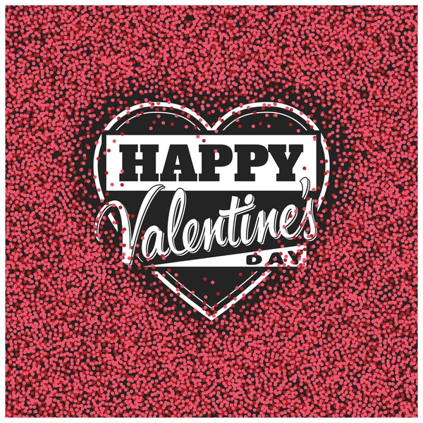 Plantilla Diseño Feliz Día San Valentín — Vector de stock