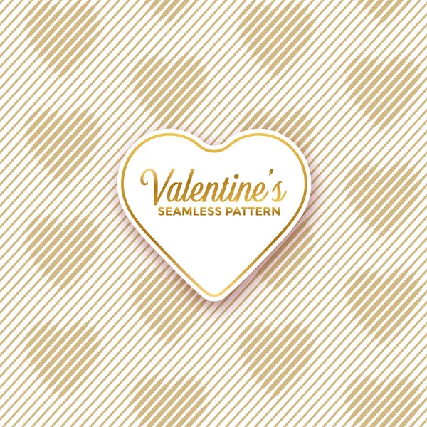 Happy Valentine Day Pattern Hearts Vector Illustration — Stock Vector