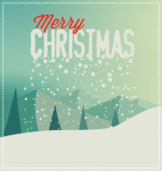クリスマスグリーティングカードデザイン — ストックベクタ