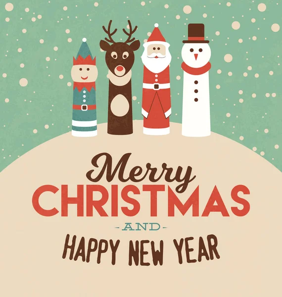 Diseño Tarjetas Felicitación Navidad — Vector de stock