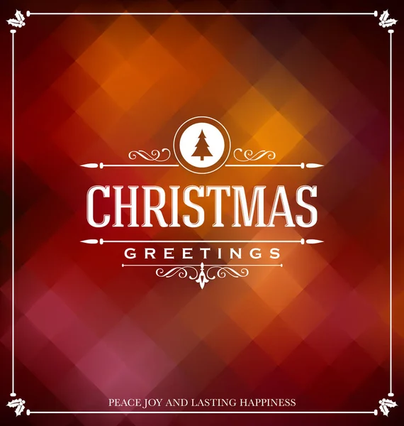 Christmas Greeting Card Design — Stock Vector