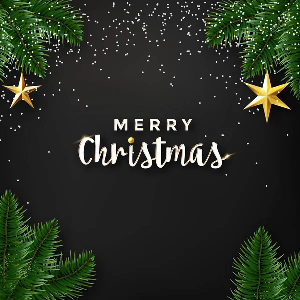 Christmas Greeting Card Design Stars — Stock Vector