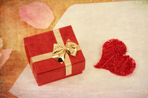 Concepto de San Valentín con corazones — Foto de Stock