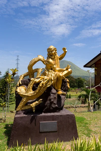 Vet monnik standbeeld in complexe pagode Ekayana — Stockfoto