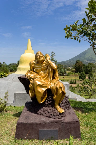 Fat monk statue in complex Pagoda Ekayana — Stock Photo, Image