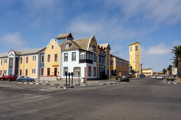 Колоніальна архітектура німецький в Людериц — стокове фото