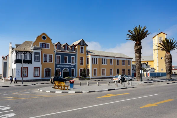 Colonial German architecture in Swakopmund — Stock Photo, Image