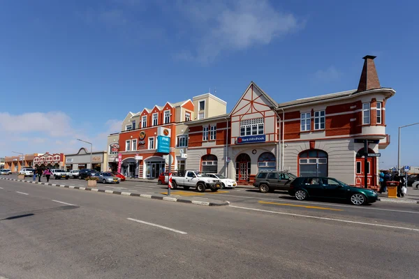 Niemieckiej architektury kolonialnej w Swakopmund — Zdjęcie stockowe