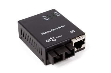 mini fiber optic Media converter  clipart