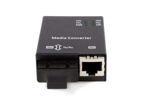 Mini fiber optic Media converter — Stock Fotó