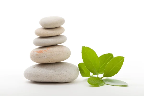 Balancing zen stones isolated — Stock Photo, Image