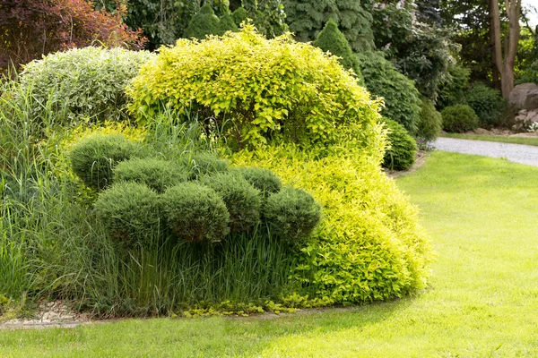 Vacker vår trädgård design — Stockfoto