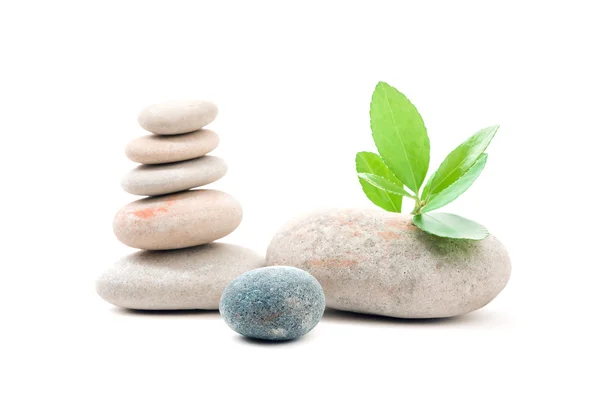 Balancing zen stenen geïsoleerd — Stockfoto