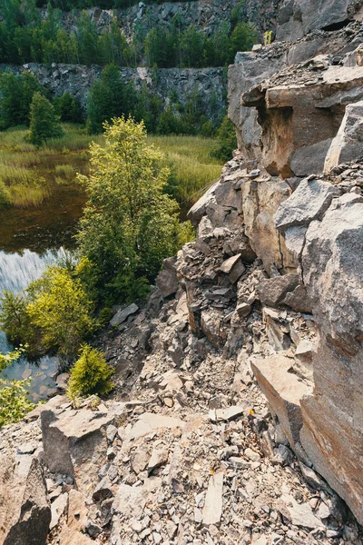 浸水採石場、チェコ共和国を放棄 — ストック写真